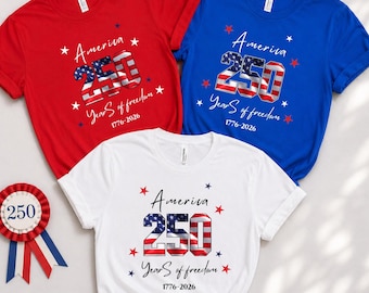 USA 250th Anniversary Independence Day T-Shirt, America 250 Matching Family Shirt, 4th of July Patriotic Tee, Sweatshirt