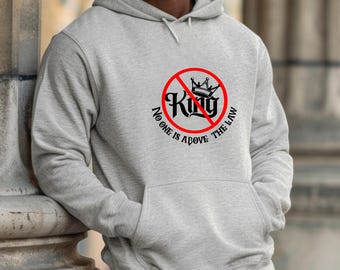 No Kings Shirt, No One Is Above The Law Tee, Anti Monarchy Protest T-Shirt, Political Statement Activist Top
