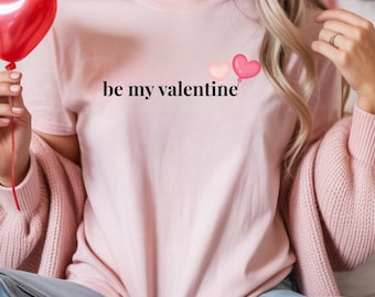 Be My Valentine Shirt, Kids Valentine Outfit, Heart Design Tee