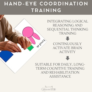 Brain Games for Seniors Printable Memory Activities Dementia Alzheimer Cognitive Therapy Hand Eye Coordination