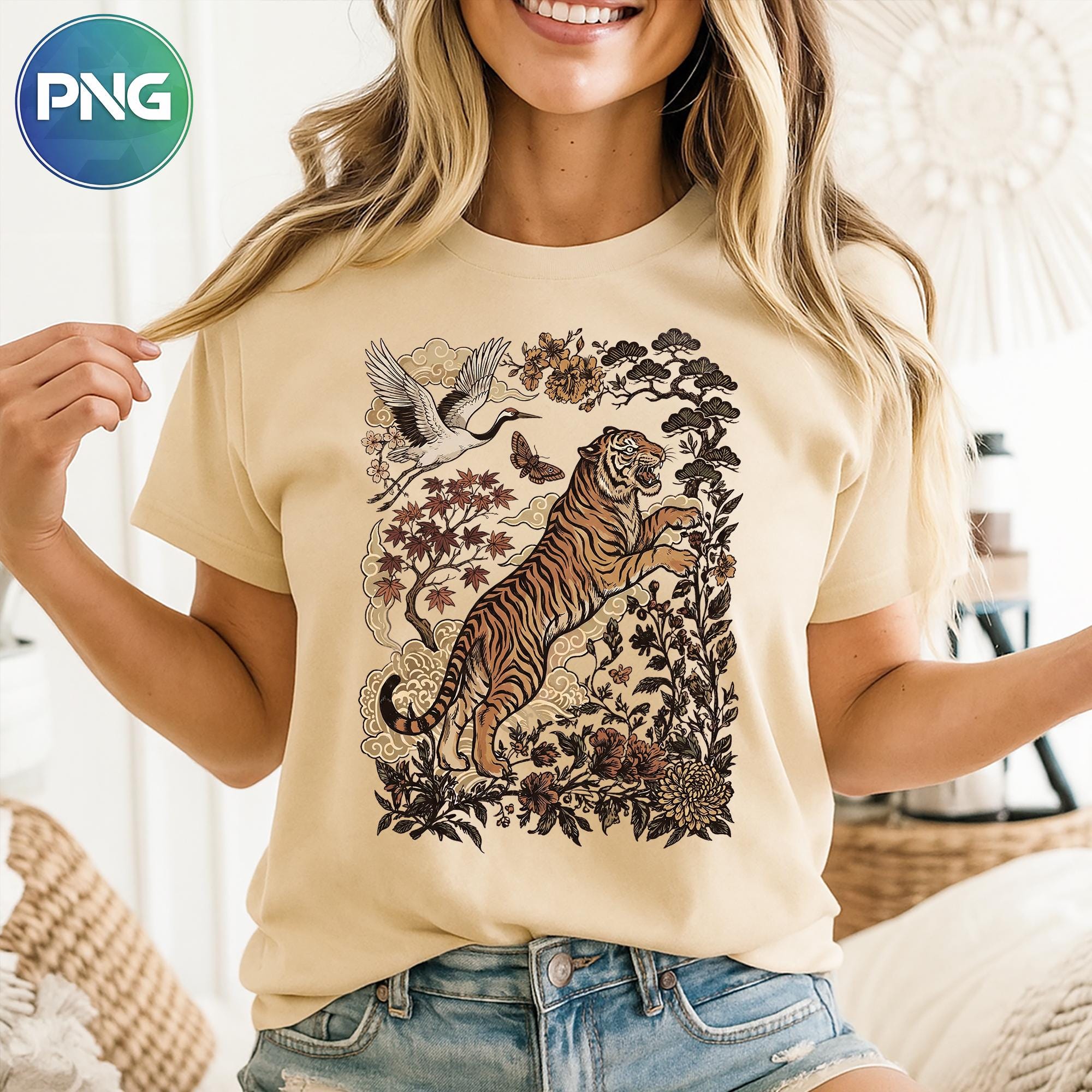 90s Tiger Print - Etsy