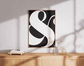 Ampersand Poster Digital Print