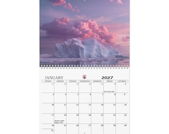 2027 Pink Skies Wall Calendar