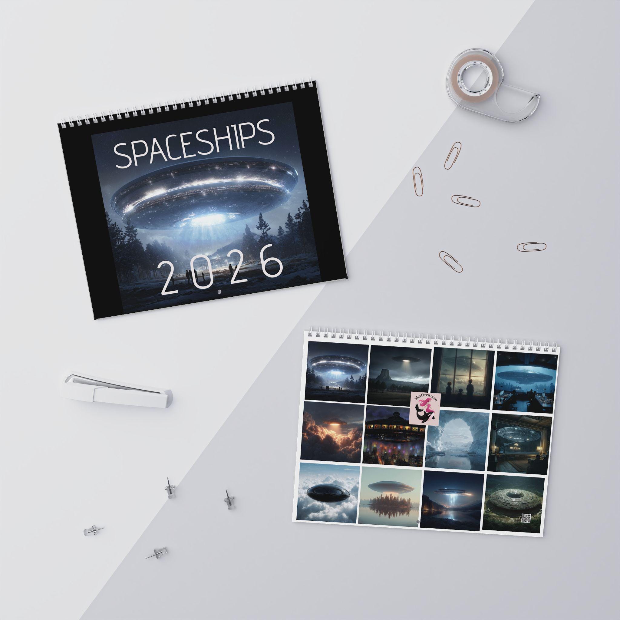 Alien UFO Wall Calendar Scifi Space Calendar - Etsy