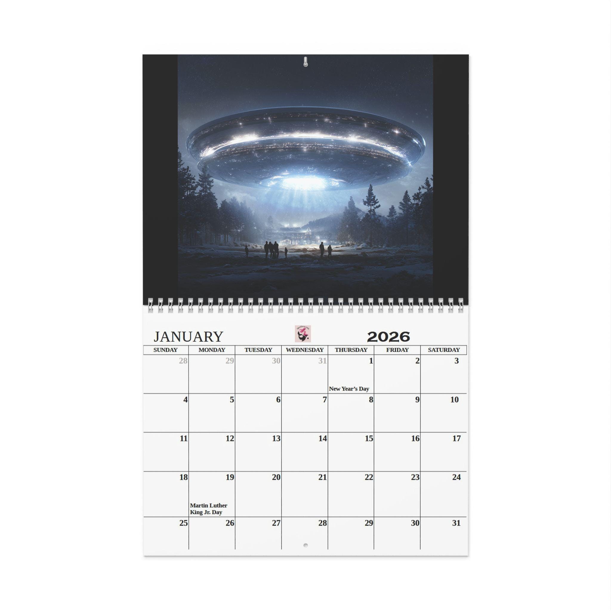 Alien UFO Wall Calendar Scifi Space Calendar - Etsy