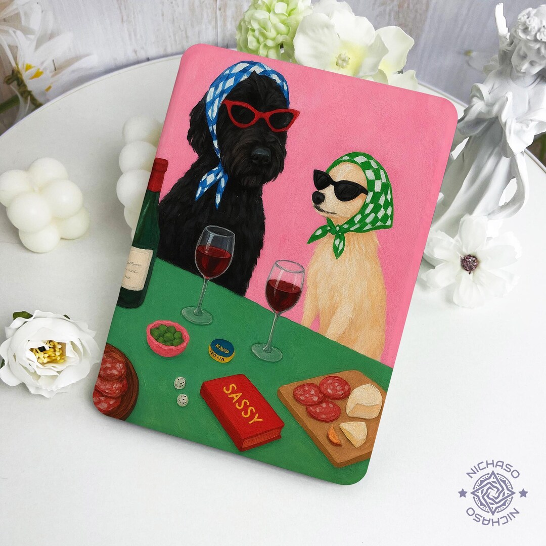 Trendy Pups Kindle Case With Hand Strap for Paperwhite12 11th,kindle 6 ...