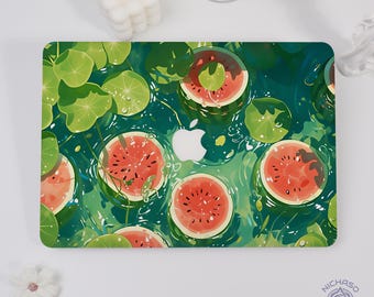 Pond Watermelon Frosted Macbook Case For Neo A18 2026,Air 15 13 11,Pro 13 14 15 16,2026 M5,M2 M3 M4 M5,Hard Cover,Customizable Case