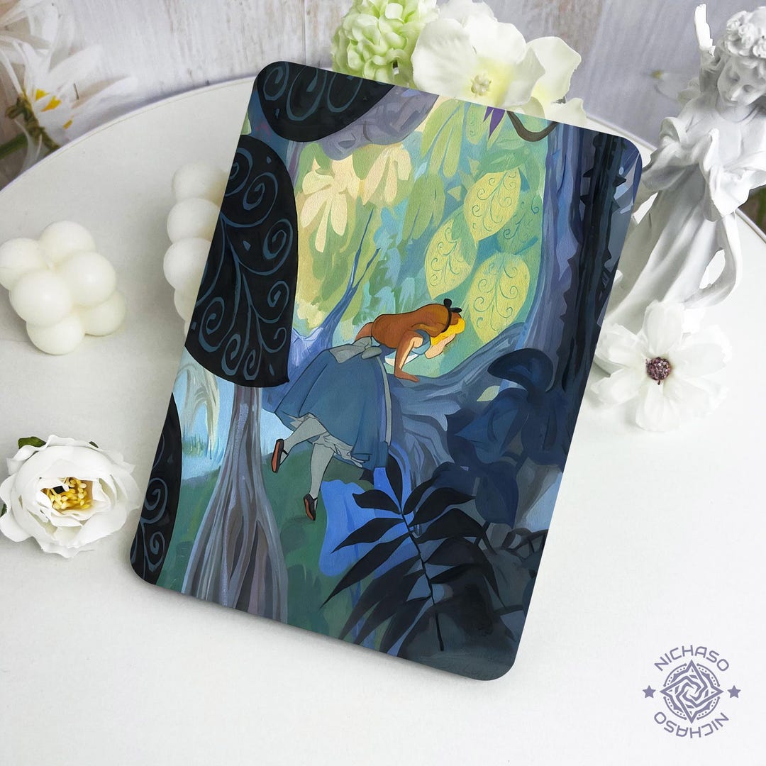 Cartoon Girl Forest Kindle Case With Hand Strap for Paperwhite12 11th ...