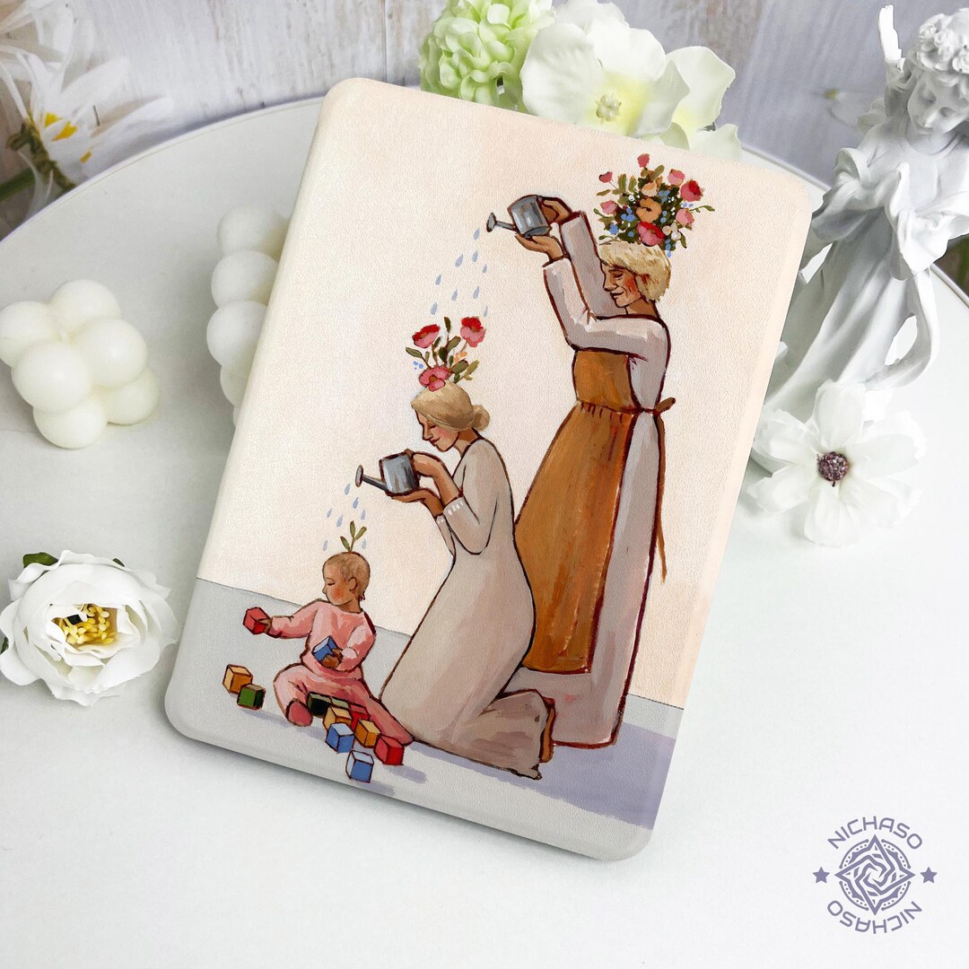 Mother Child Kindle Case With Hand Strap for Paperwhite12 11th,kindle 6 ...
