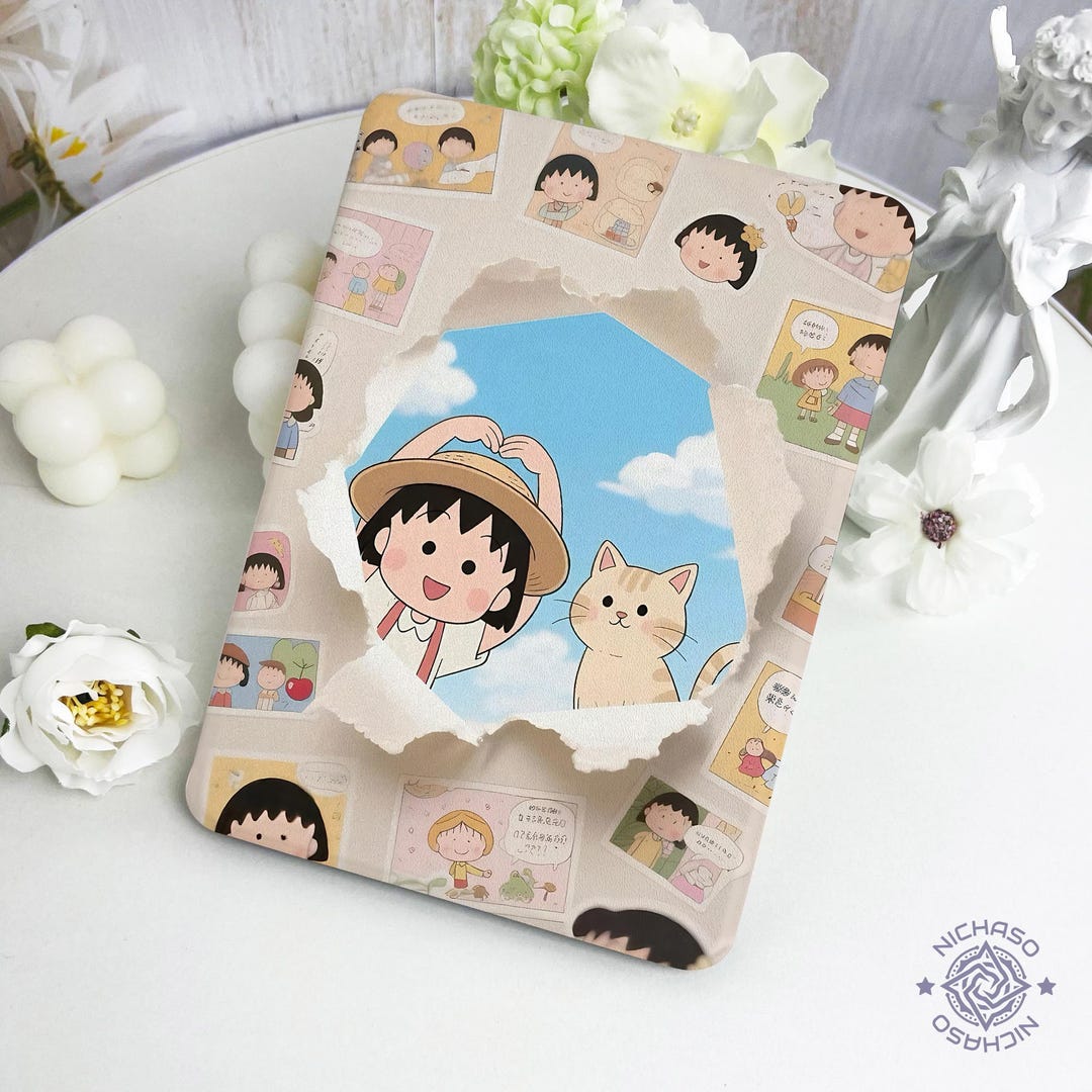 Cartoon Girl Kindle Case With Hand Strap for Paperwhite12 11th,kindle 6 ...