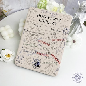 Library Card Kindle/Kobo Case with Hand Strap for Paperwhite12 11th,Kobo Libra 7",Kobo Clara 6",Kindle 11 10th,Free Personalization,Gift