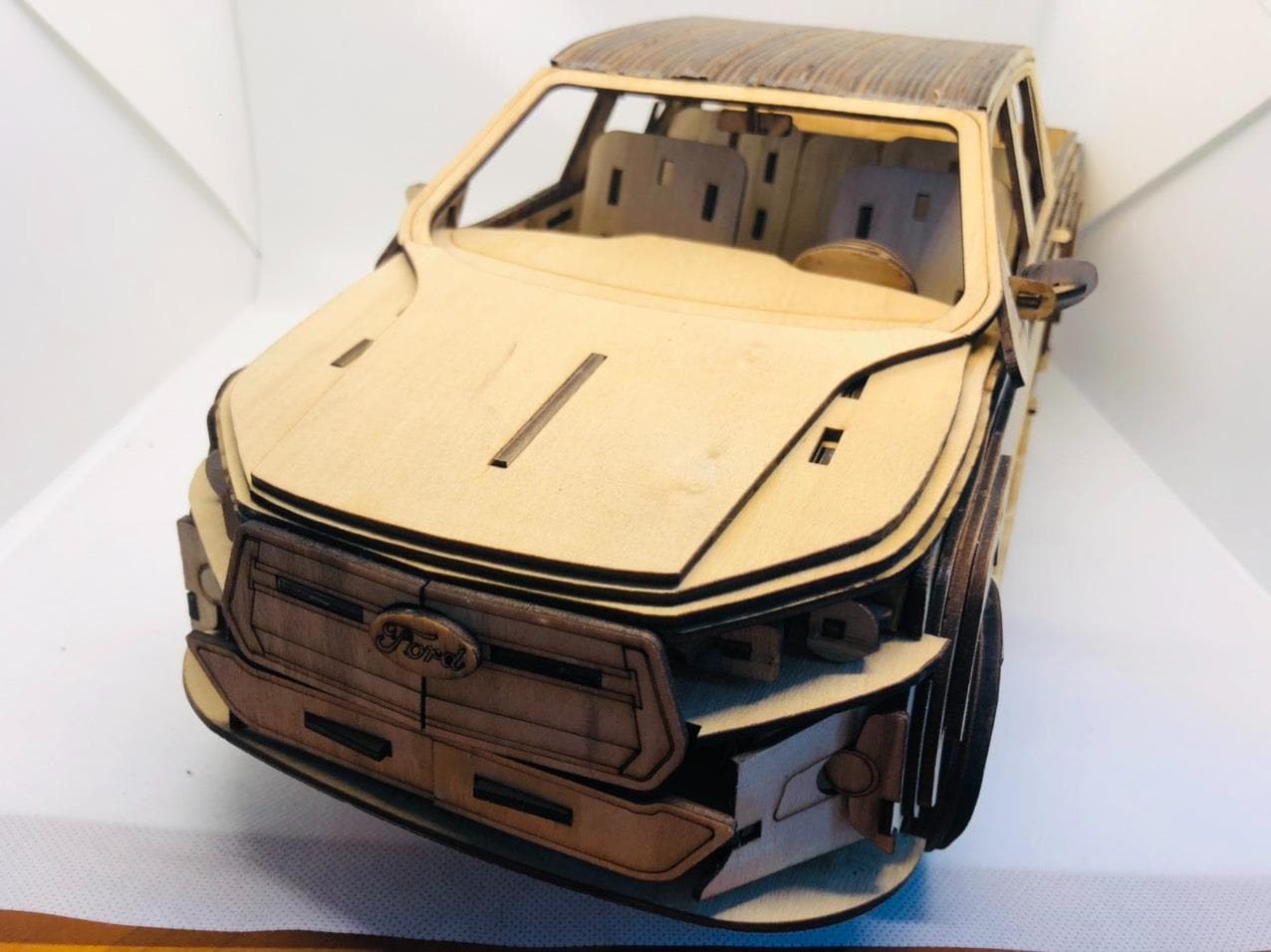 Wooden Pickup Truck Model