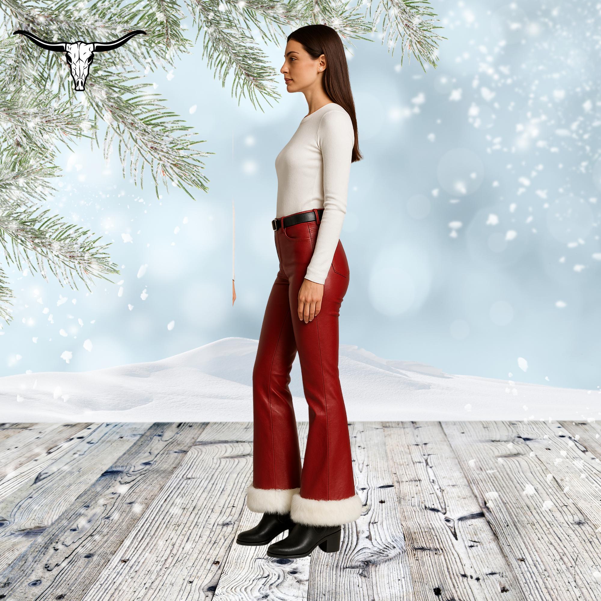 HOLIDAY 赤いフレアパンツ サイドストライプ adidas - アディダス フレアパンツ サイドライン イージー ロゴ M 赤