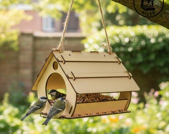 Laser Cut Birdhouse SVG File: Glowforge, Cricut, CNC Vector Pattern (Digital Download)