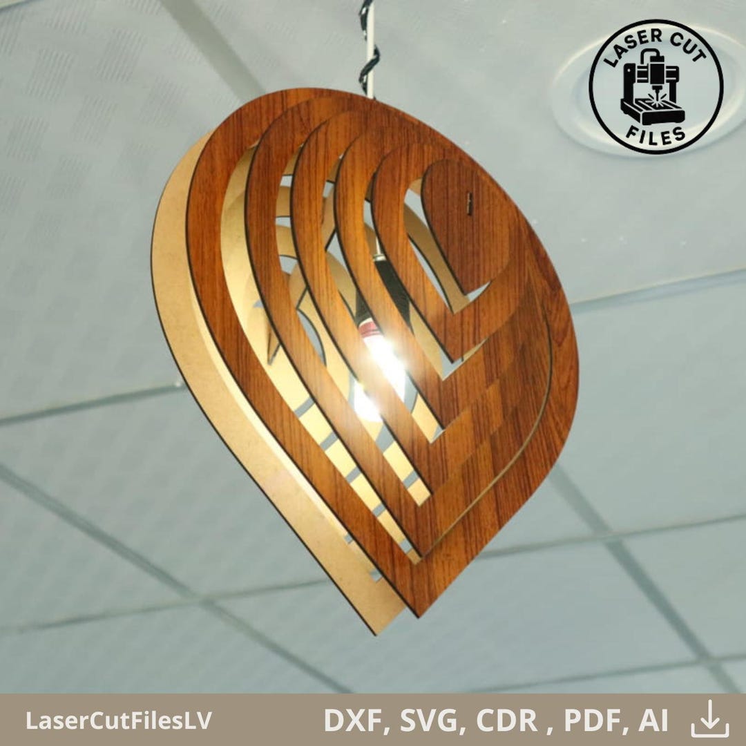 Laser Cut Lamp File | CNC Wood Lamp, Vector Pattern (CDR,SVG Format) - Etsy