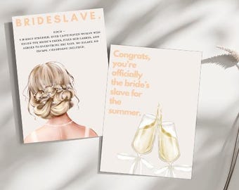 Funny Bridesmaid Invitation | Will You Hold My Dress While I Pee | Editable Digital Card