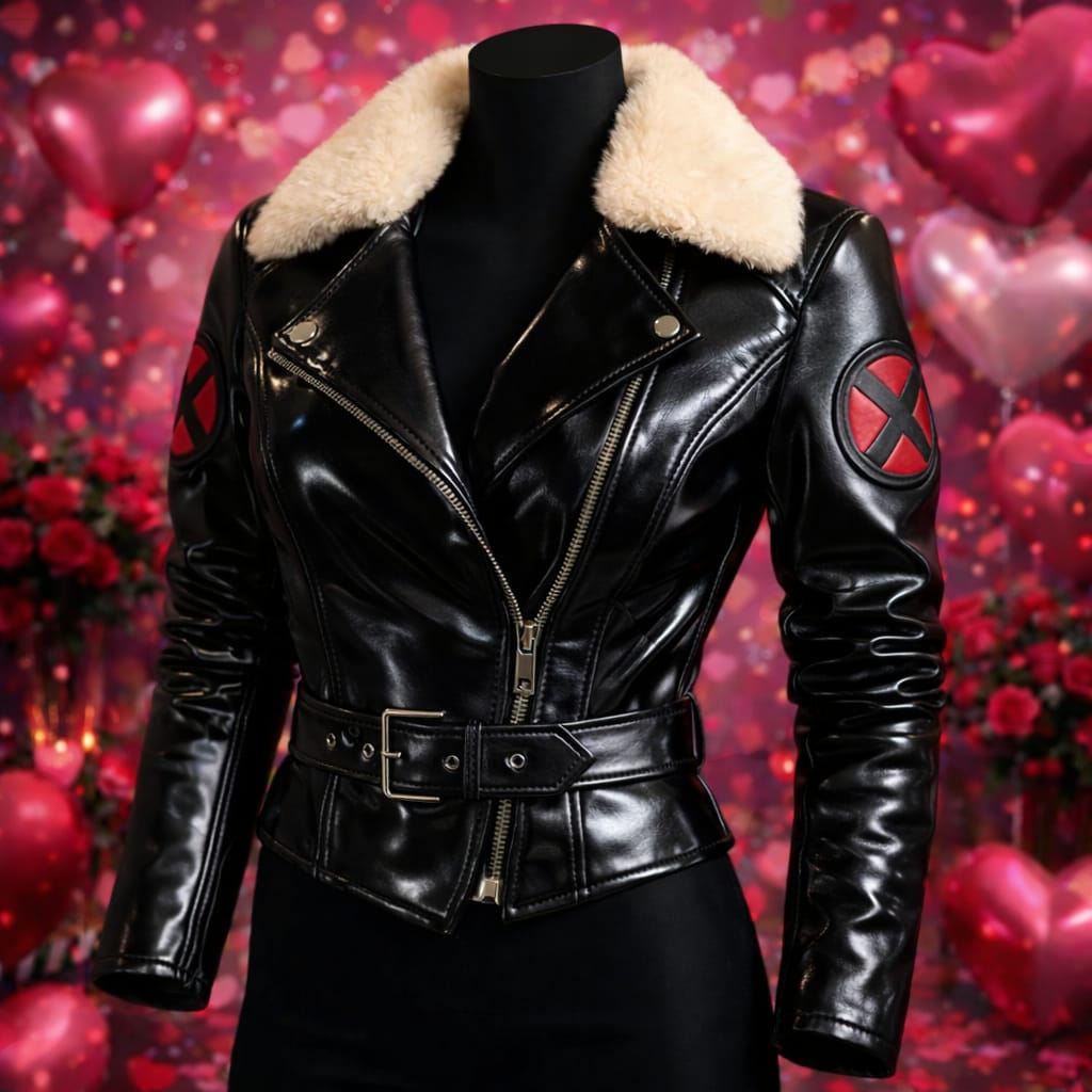 X-men 97 Rogue Leather Jacket: Cropped Anime Cosplay Costume. - Etsy