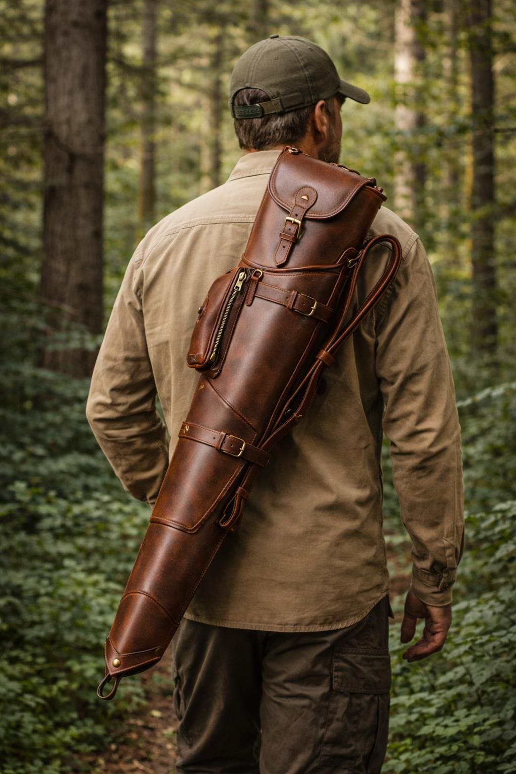 Engraved Rifle Case Handmade Leather Rifle Case | Custom Sniper Gun Cover | Full Grain ...