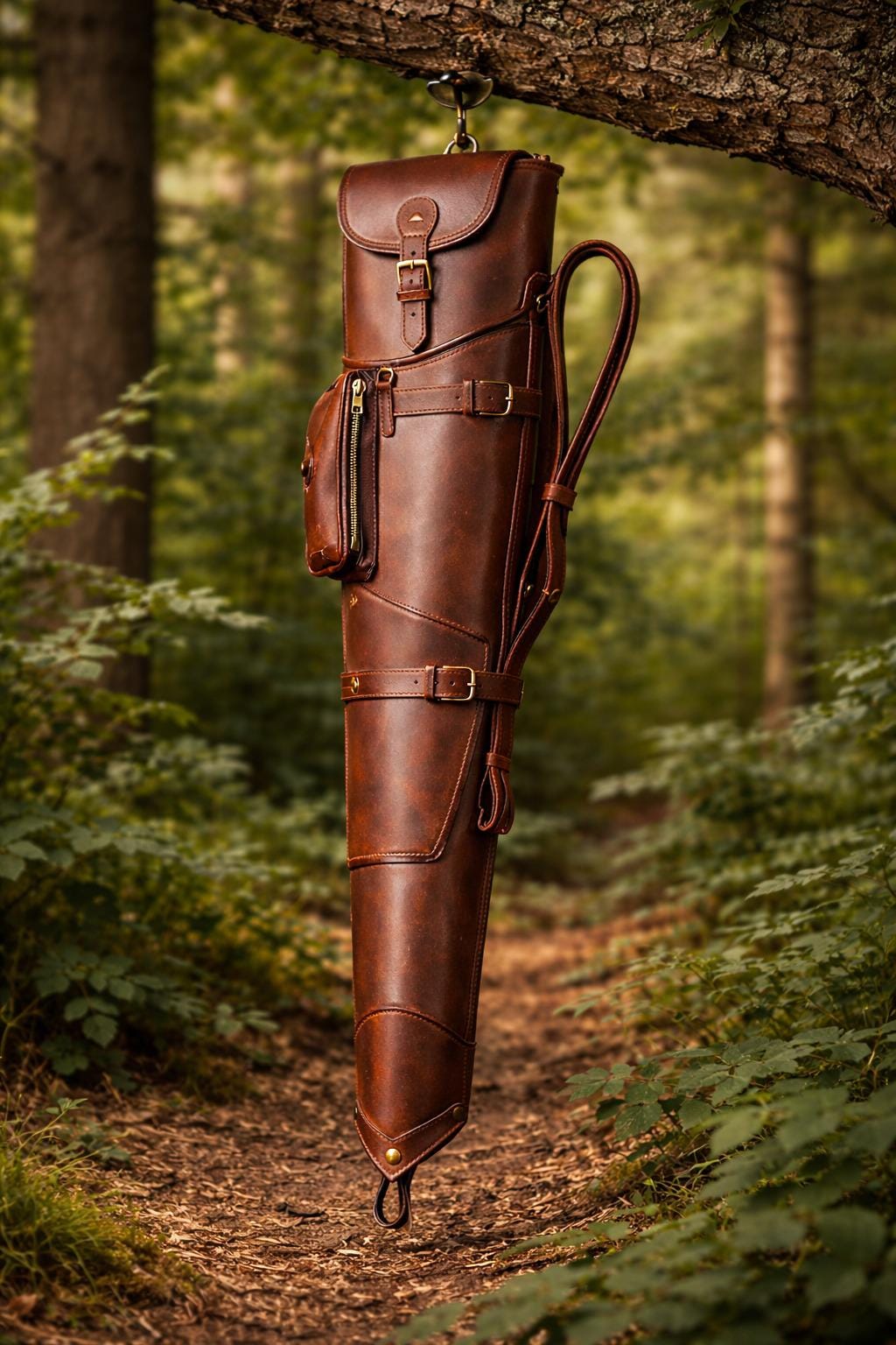 Engraved Rifle Case Handmade Leather Rifle Case | Custom Sniper Gun Cover | Full Grain ...