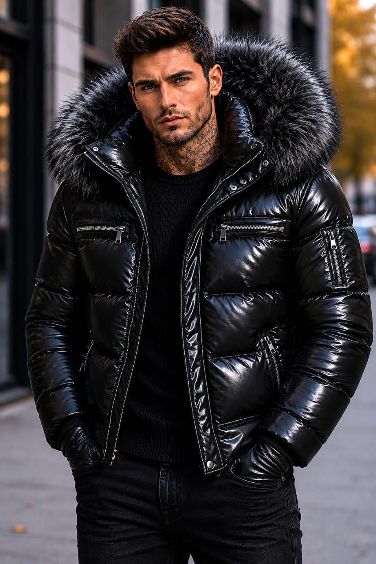 Men pink fur jacket - Etsy 日本