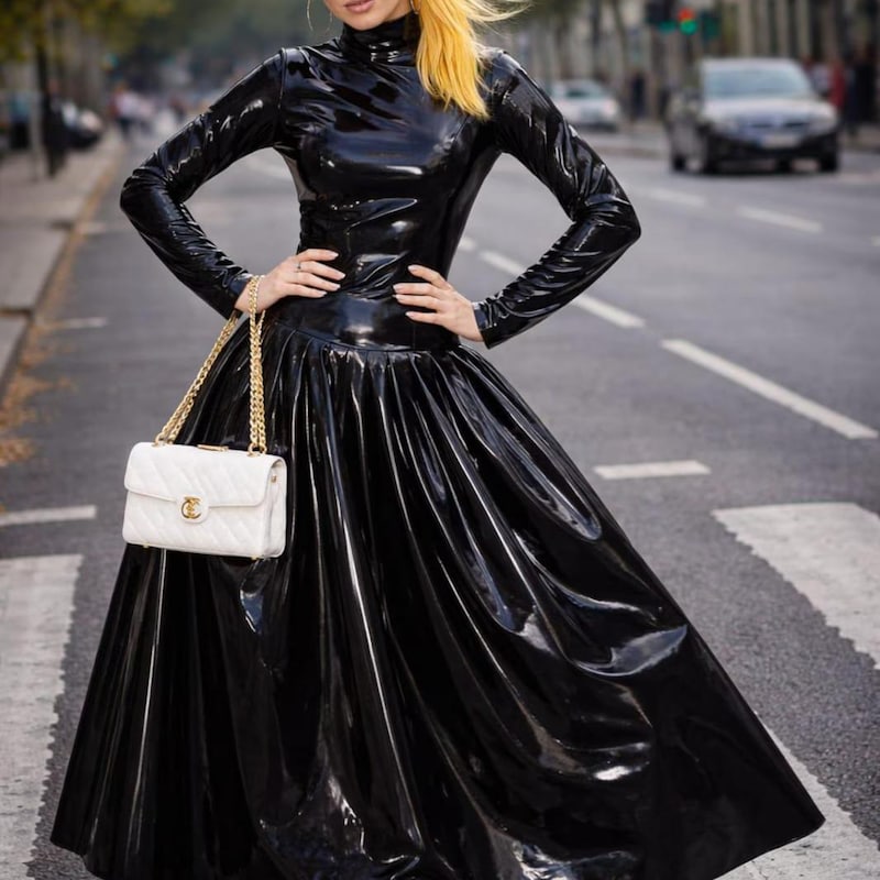Dominatrix Leather Dress - Etsy