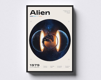 Sci-Fi Alien Art Print: Extraterrestrial Space Decor (Digital Download)