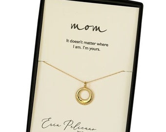 Mama Halskette Mom Schmuck Halskette für Frauen Halskette für Mama Herz Halskette Mond Halskette Geschenk für sie Mutterschaft Halskette