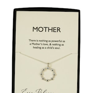 Mom Necklace | Mother Necklace | Birthday Gift for Mom | silver and gold | Mother of the Groom |  Mother In law | New Mom Infinity Necklace