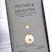 Gold Mother Daughter Necklace Set | Mom Daughter Jewelry | Gift for Wife and Daughter | Push Present | Mother Of The Bride Gift | Custom