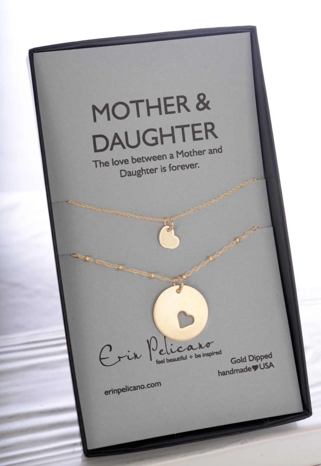 Gold Mother Daughter Necklace Set Mom Daughter Jewelry | Etsy Gold Mother Daughter Necklace Set Mom Daughter Jewelry | Etsy