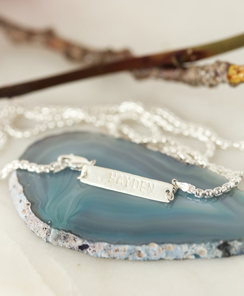 Personalized Mens Necklace Husband Gift Mens Jewelry Etsy