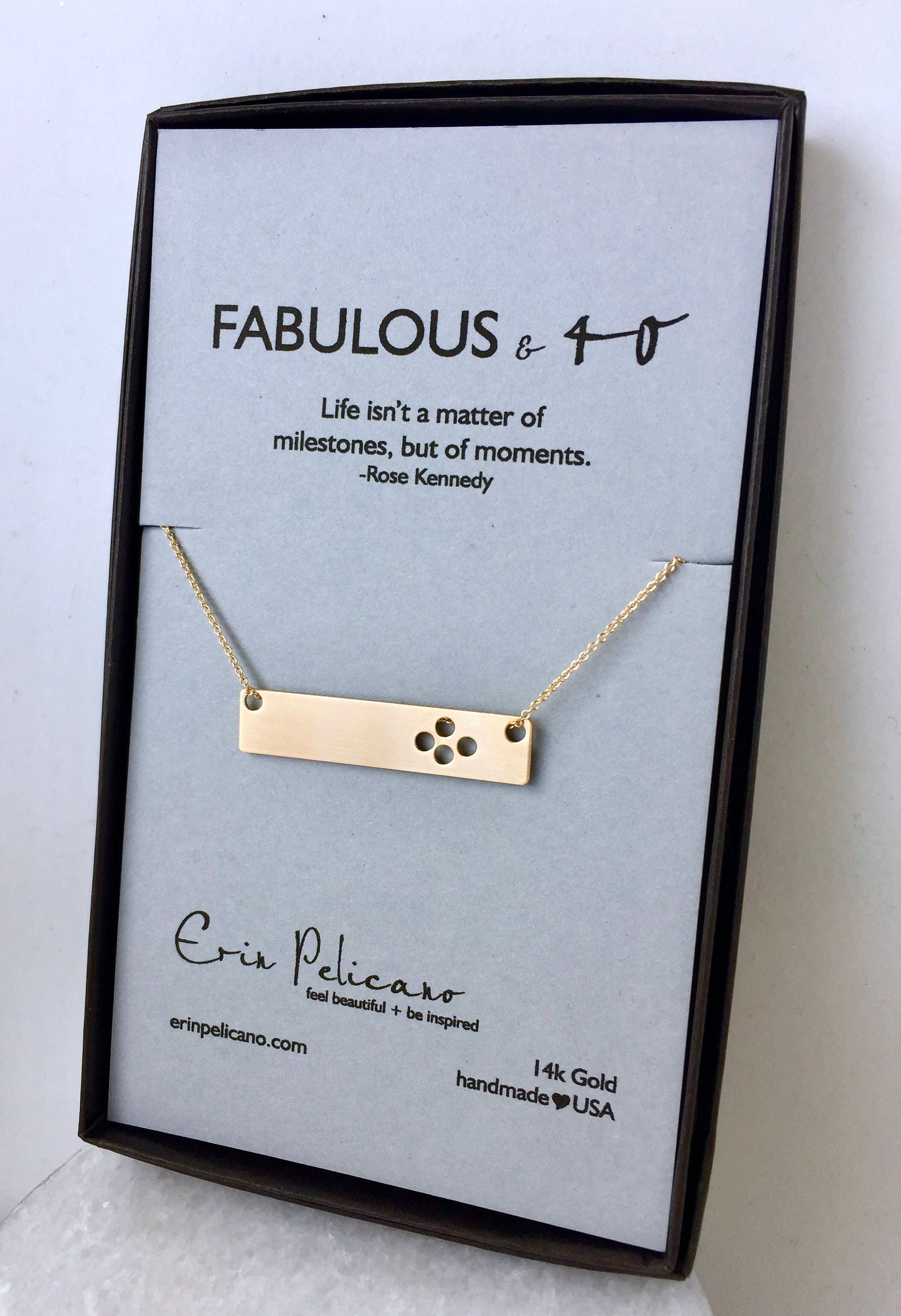 Birthday gift friend girlfriend necklace gold