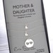 Sterling Silver Mother Daughter Necklace Set | Mother of The Bride Gift | Twin Sister Gift | Custom Necklace | Personalized Jewelry