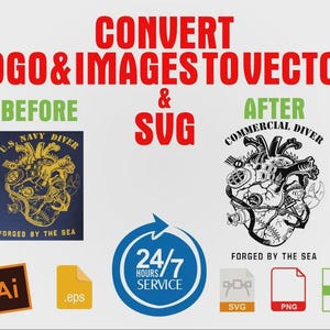 Custom SVG File | Raster to Vector Conversion (Digital Download)