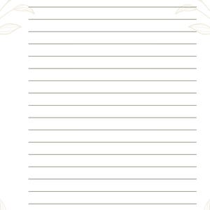May include: A white lined notepad with the word "KONTAKTE" at the top in a serif font. The notepad has a simple design with a floral element in the corners. The lines are a muted green color.