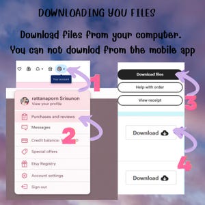 Puede incluir: Una captura de pantalla que muestra el proceso de descarga de archivos desde una computadora. La imagen incluye un men&uacute; de perfil de usuario, opciones para descargar archivos y un bot&oacute;n de descarga. El texto incluye "Descargando tus archivos" y "Descargar archivos desde tu computadora."
