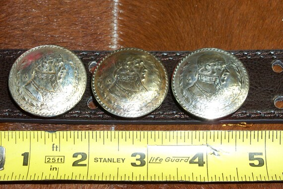 post /& screw CONCHOS 8 Ten Peso Mexican Nickle Silver real coins