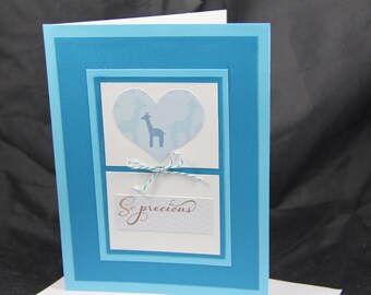 Baby boy handmade card