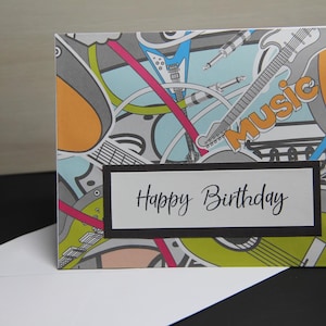 Musik alles Gute zum Geburtstag handgemachte Karte