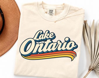 Comfort Colors Retro Lake Ontario Shirt, Quiet Activism Tee, Great Lakes Political Satire TShirt, Funny Canada Tariff Tee, Lake of America