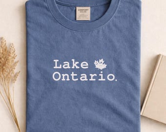 Minimalist Lake Ontario Shirt, Quiet Activism Tee, Great Lakes Political Satire T-Shirt, Funny Canada Tariff Tee, Lake of America