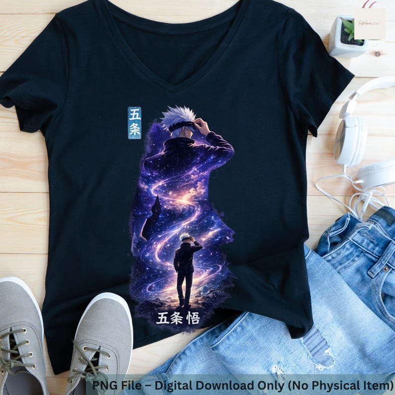 Cosmic Gojo Gojo Jjk Png,gojo Satoru Anime Galaxy Art PNG, Jujutsu Kaisen Inspired ...