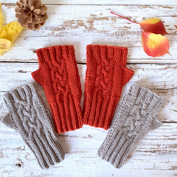 Knitted fingerless best sale gloves for sale