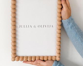 A4 bobbin wooden frame