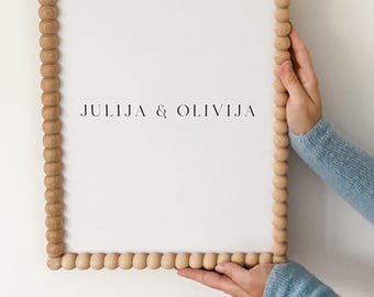 A3 bobbin wooden frame