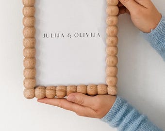 Oversized bobbin wooden frame a5