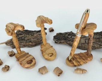 Portalápices individual de madera de olivo - Olivewood Pens®
