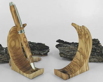 Portalápices individual de madera de olivo - Olivewood Pens®