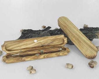 Olive Wood Single Pen Box - Olivewood Pens®