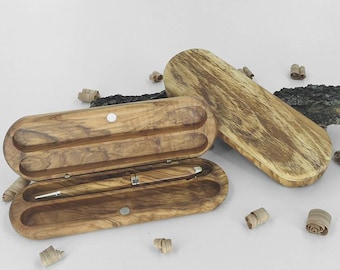 Olive Wood Double Pen Box - Olivewood Pens®